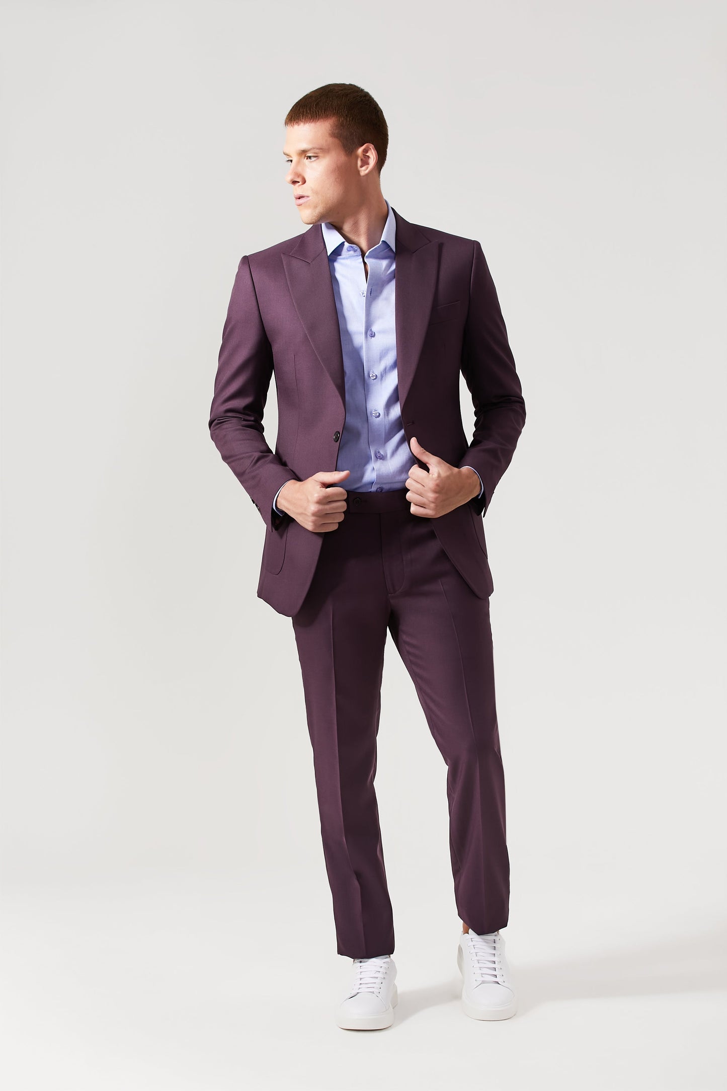 Costume Lã Super 120 Vinho